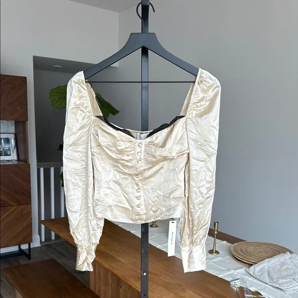 Reformation Chiara Silk top size 2 - Picture 1 of 3